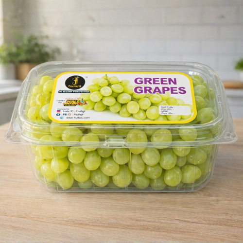 fresh green grapes