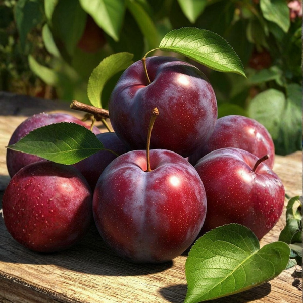 Fresh Purple Plums